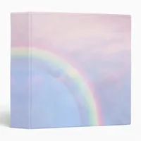 Rainbow of hope - pastel,    3 ring binder