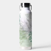 Personalized Flowers Abstract Floral Water Bottle