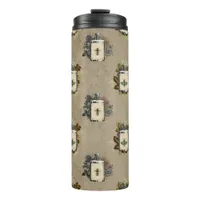 Antique Gothic Floral Potion Bottles