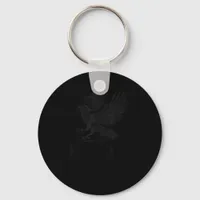 Crow, F-Caw-F Funny Bird Gothic Adult Humor Cool U Keychain