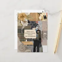 No Beauty Without Strangeness Mixed Media Collage Postcard