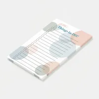 Bridesmaid's Names List- Colored Confetti Dots Post-it Notes