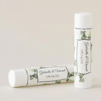 Green English Ivy Vines Watercolor Wedding Lip Balm