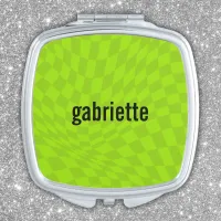 y2k pop green girl summer bridesmaid proposal name compact mirror