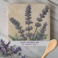 Vintage Lavender Magnetic Herbal Keepsake Box  Trivet