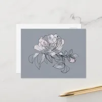 Pretty Flower Doodle  Postcard