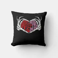 Are Read Inside Im Dead Sarcastic Valentines Dark  Throw Pillow