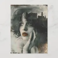 City on my Mind Woman Postcard