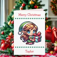 Cute Merry Christmas Child's | Word Search Inside Holiday Card