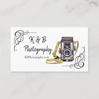 Vintage Camera Photography Business Card