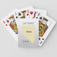 Playing Cards - Nevada Map with Your City