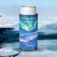 Cordova Iceworm Alaska Keepsake Souvenir  Seltzer Can Cooler
