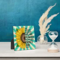 Hand Drawn Sunflower and Quote Plaque