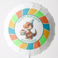 Dinosaur themed Kid's Birthday Party Personalized Balloon