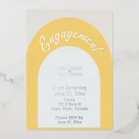 Minimalist Engagement Foil Invitation