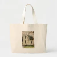 Old Abandoned House Large Tote Bag