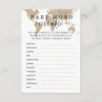 ... Word Scramble Game Enclosure Card