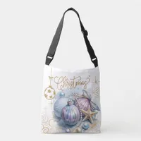 Christmas Gold and Soft Pastels Ornament Tote Bag