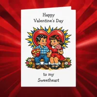 Happy Valentine's Day | Retro Pop Art Vintage Card