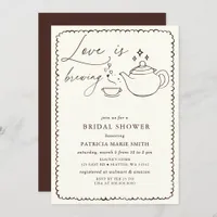 Love is Brewing Tea Bridal Shower Invitation