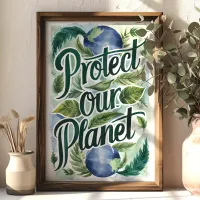 Protect Our Planet Environmental Wall Art