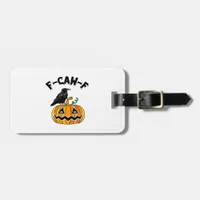 Funny Gothic Crow Humor F-Caw-F Essential Luggage Tag