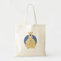 Adorable Llama in a  Yoga Pose Tote Bag