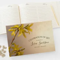 Yellow Forsythia Celebration of Life Memorial Guest Book