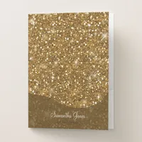 Glitter Pattern Gold ID144 Pocket Folder