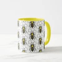 Mug - Yellow and Black Bees 