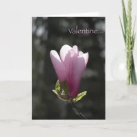 Pink Magnolia Valentine's Day Card