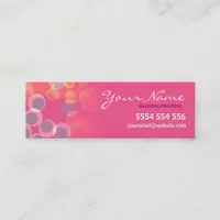 Pinko Bubbles Mini Business Contact Card