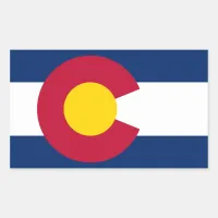 Colorado State Flag Rectangular Sticker