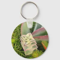 Pretty Succulents Keychain