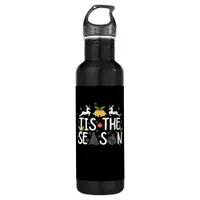 Tis The Season Classic Minimal Clean Stainless Steel Water Bottle