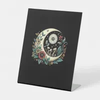 Aesthetic Goblincore Cottagecore Mushroom Minimal  Pedestal Sign