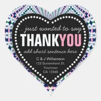 Magical Sparkle Digi Lacy Thank You Heart Sticker