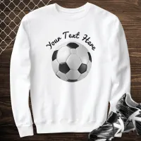 Football Soccer Team Name Simple Minimalist Script Sweatshirt