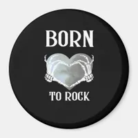 Skeleton Hands Grey Heart Graphic For  Classic Magnet