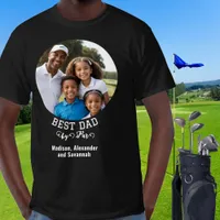 Best Dad By Par Photo Golf Father's Day T-Shirt