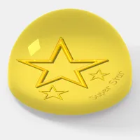 Paper Weight - Super Star in Yellow