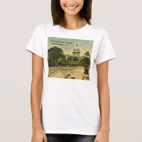 United States Capitol from Library Steps Date 1898 T-Shirt