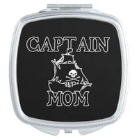 Captain Mom Compact Makeup Mirror