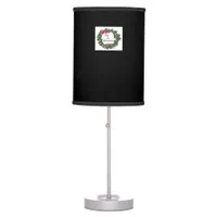 Tis The Season Christmas Wreath Table Lamp
