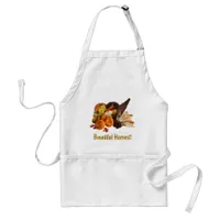 Blessed Bountiful Harvest Colorful Cornucopia Adult Apron