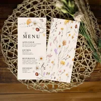 Wildflower Boho Menu