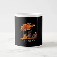 Cute Yorkshire Autumn Kawaii Yorkie It’s Fall Y’al Giant Coffee Mug