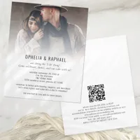 PAPER Photo Overlay QR Fun Informal Wedding