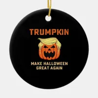 Trumpkin Make Halloween Great Again – Classic Pump Ceramic Ornament