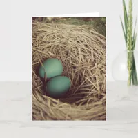 Robins Eggs Easter Card